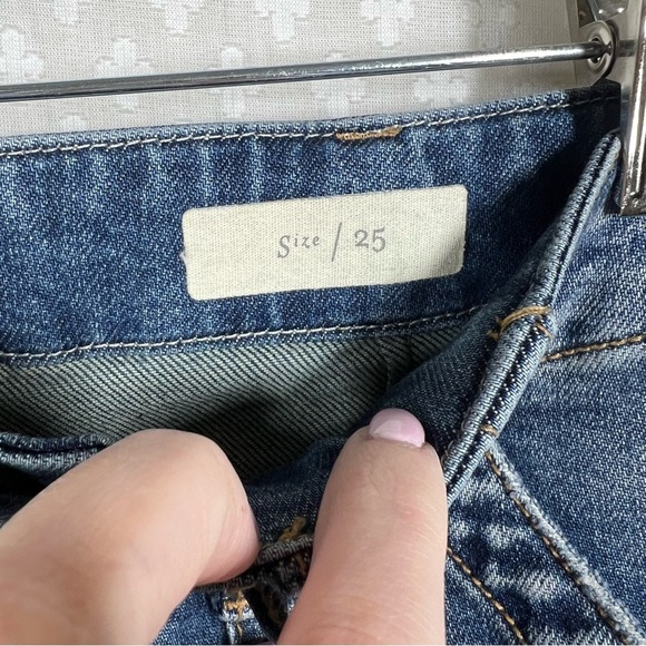 Anthropologie Pilcro Dark Wash High Rise Crop Wide Leg Jeans - Picture 4 of 6